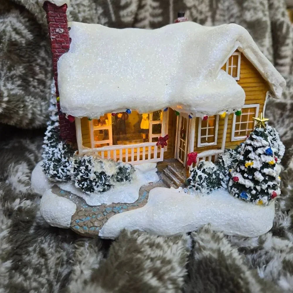 Thomas Kinkade × Teleflora 2008 Lighted village Childhood Home